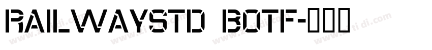 RailwayStd Botf字体转换